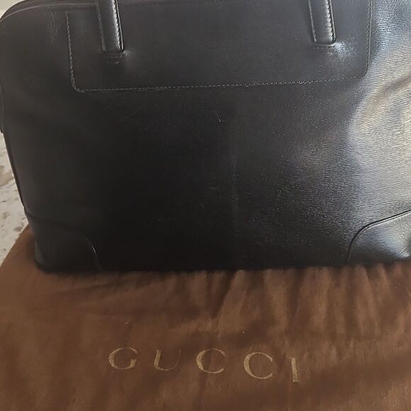 Gucci Black Leather Tote Bag with Dust Bag - Picture 3 of 15